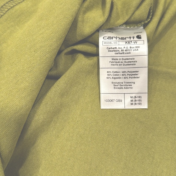 CARHARTT Loose Fit Heavyweight Short Sleeve Pocket T-Shirt NWT Green Medium - Picture 5 of 6
